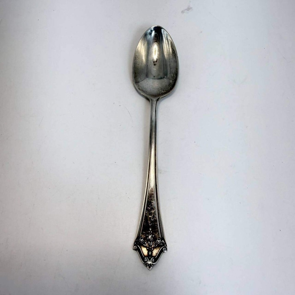 Lunt Sterling Silver Mount Vernon Teaspoon 5.25 inch Monogram A 17g Vintage